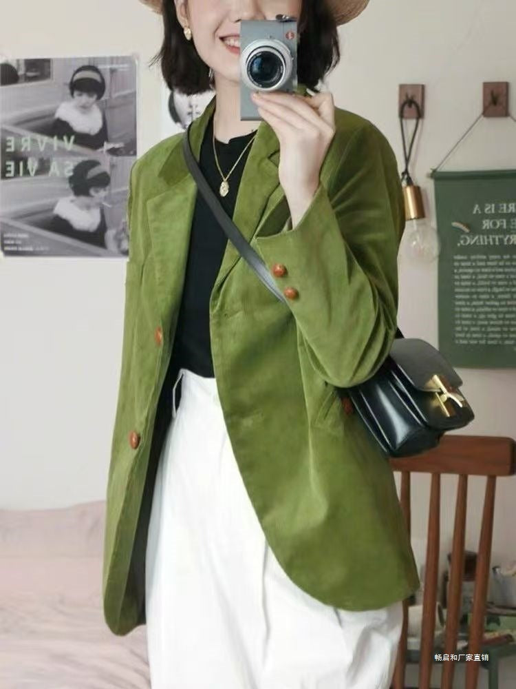 Emily | Elegant Cotton Office Blazer with Metal Buttons 4