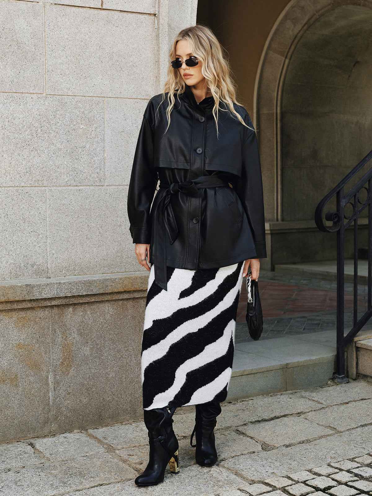 Emily | Stylish Warm Faux Leather Short Coat Jacket 6