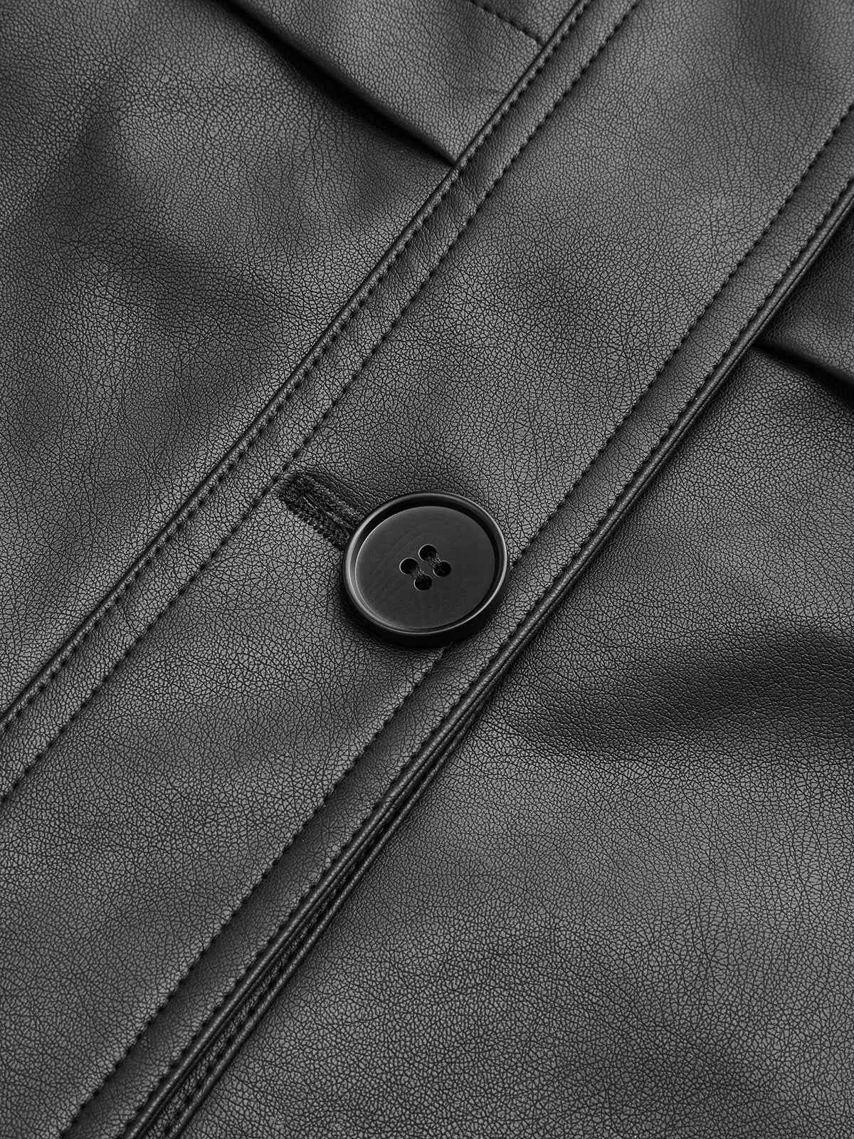 Emily | Stylish Warm Faux Leather Short Coat Jacket 8