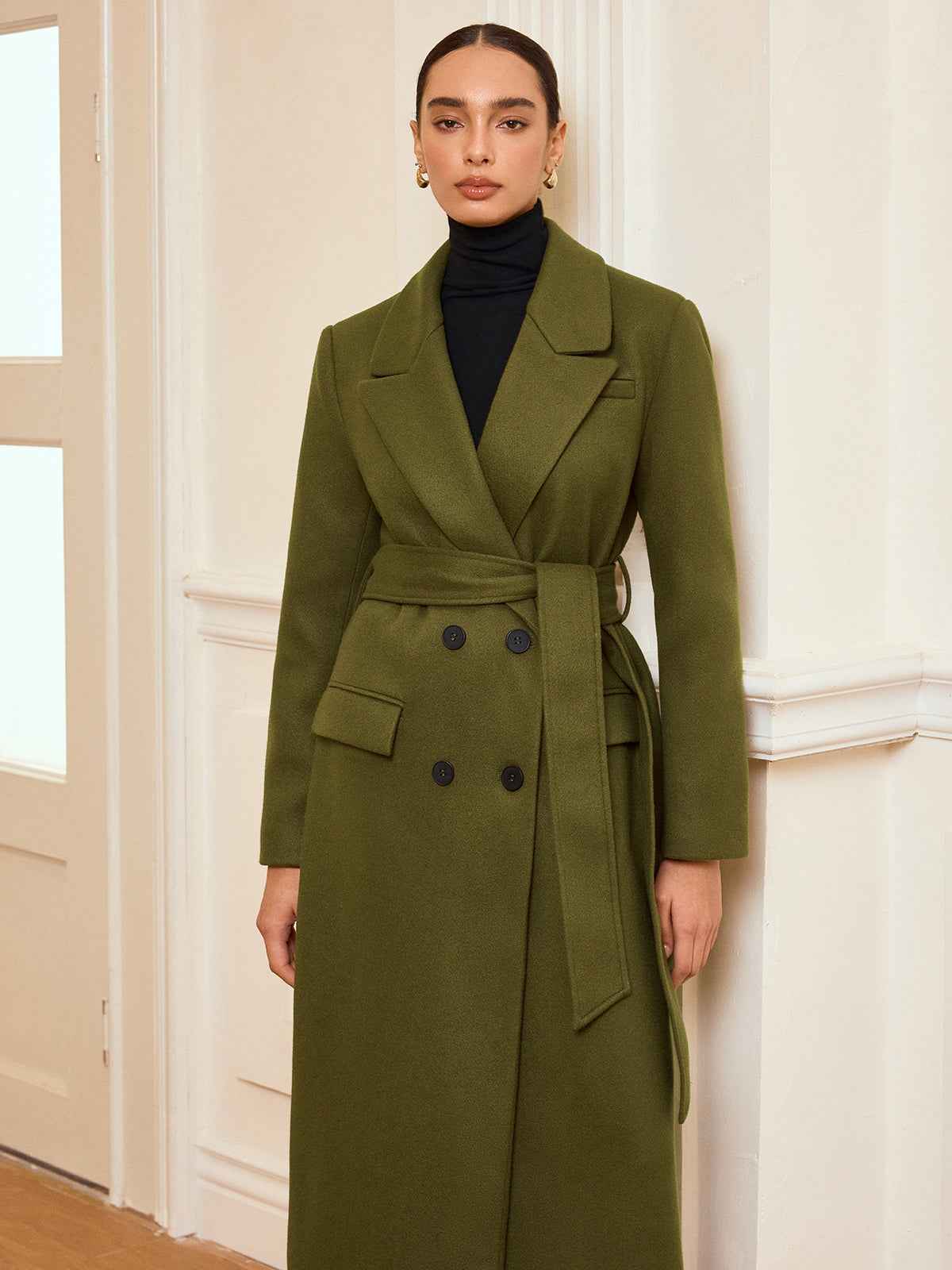 Emma | Elegant Warm Long Trench Coat 2