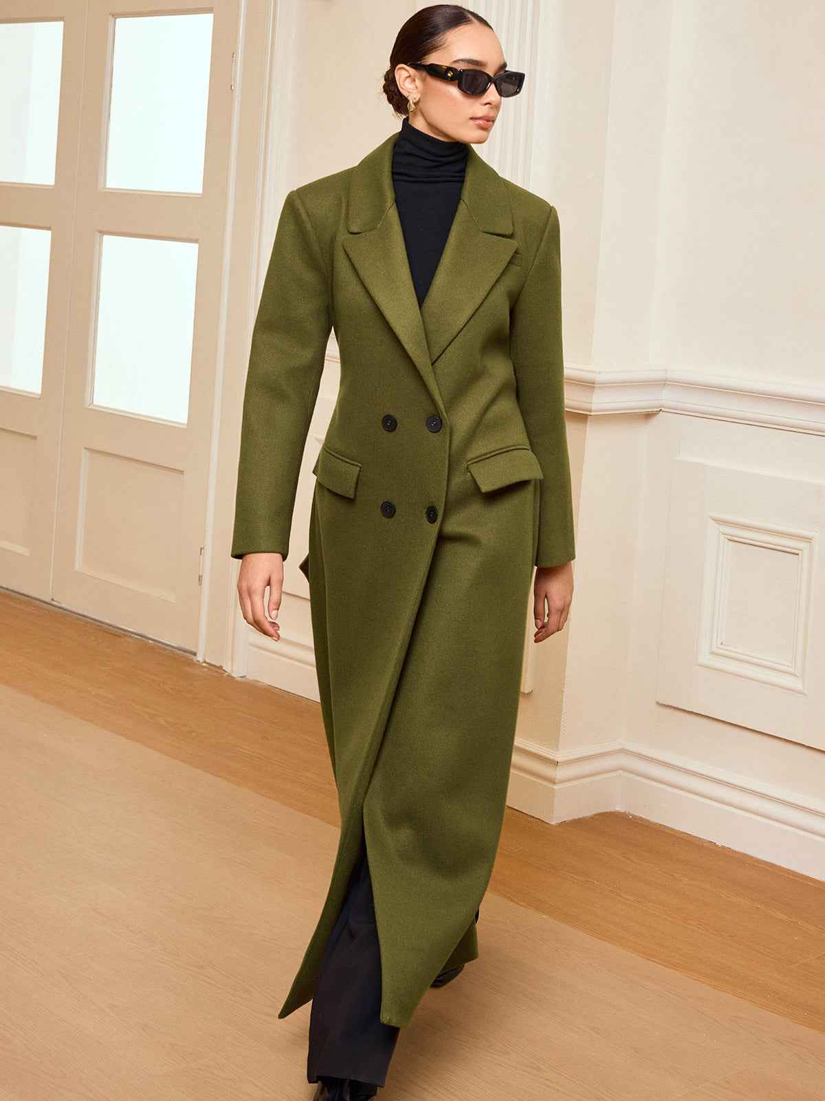 Emma | Elegant Warm Long Trench Coat 3