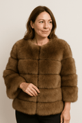 Mia | Chic Fluffy Short Faux Fur Jacket for Winter 0
