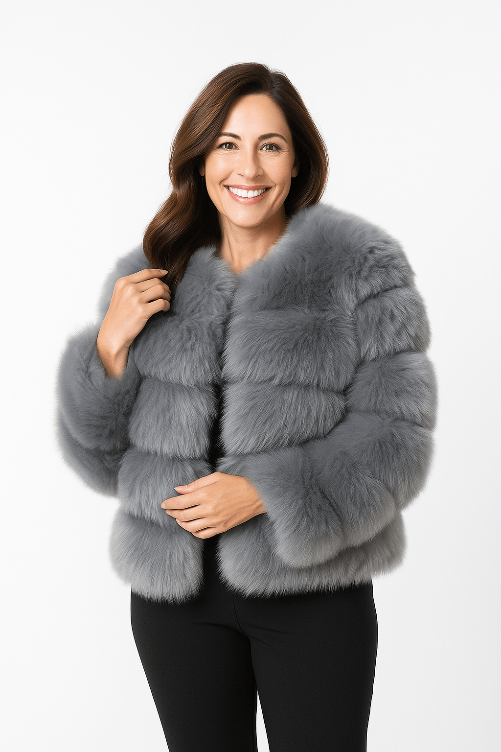 Mia | Chic Fluffy Short Faux Fur Jacket for Winter 10