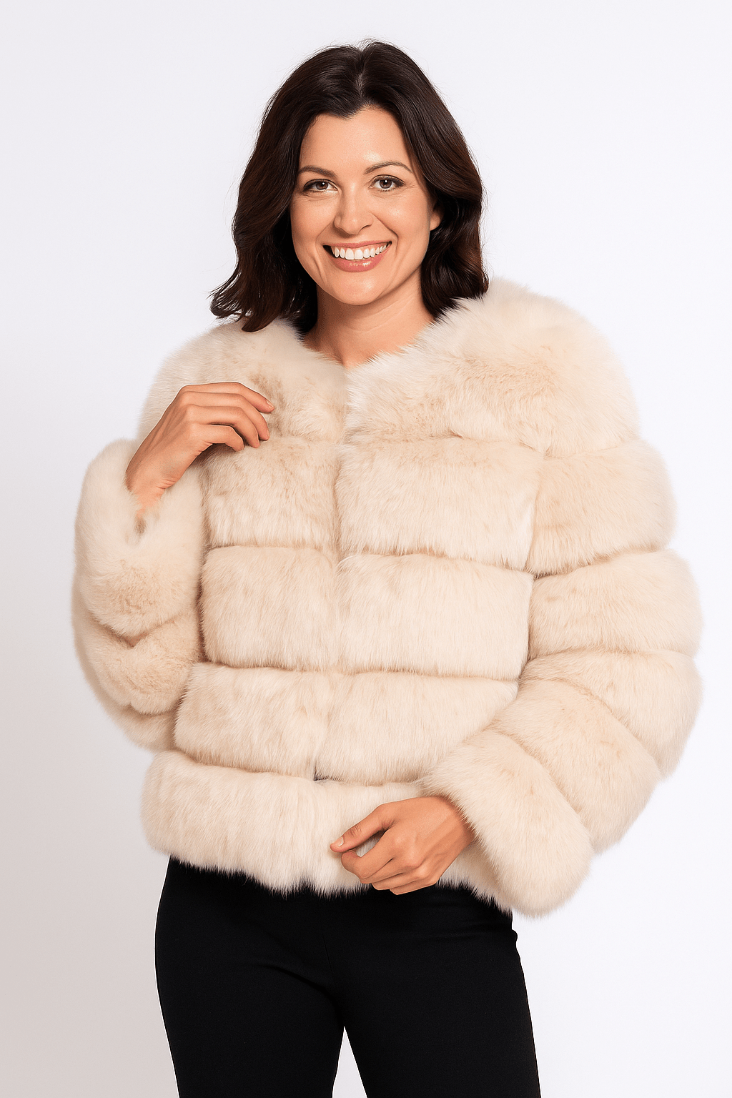 Mia | Chic Fluffy Short Faux Fur Jacket for Winter 11