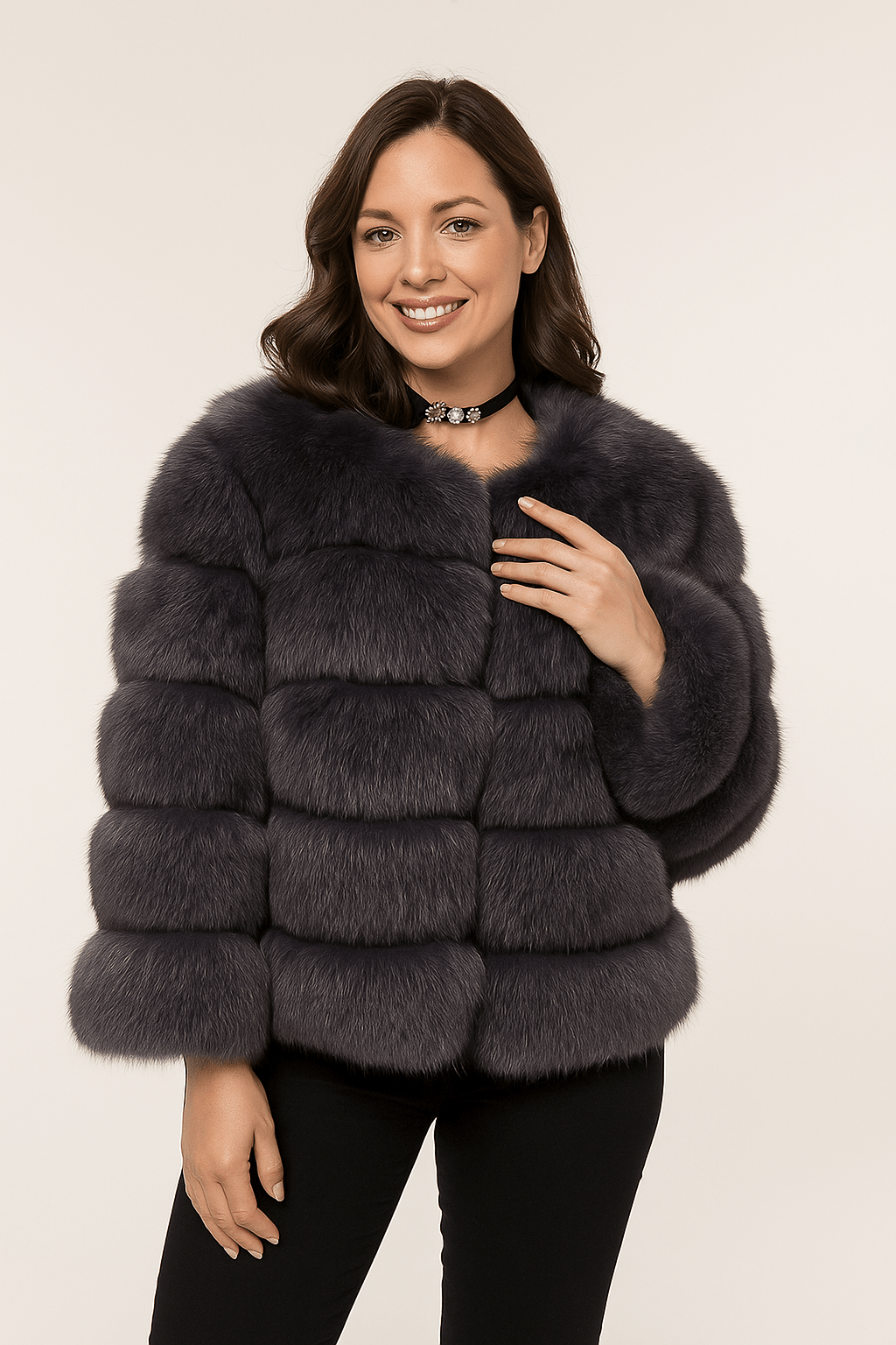 Mia | Chic Fluffy Short Faux Fur Jacket for Winter 12