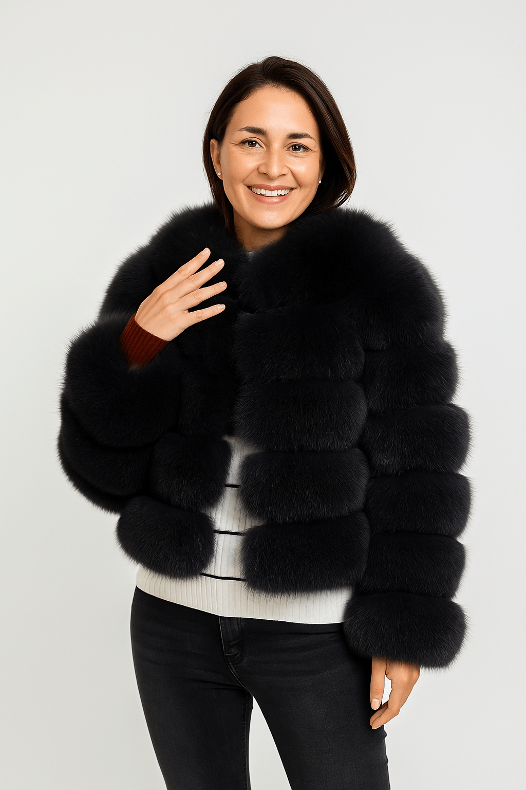 Mia | Chic Fluffy Short Faux Fur Jacket for Winter 14