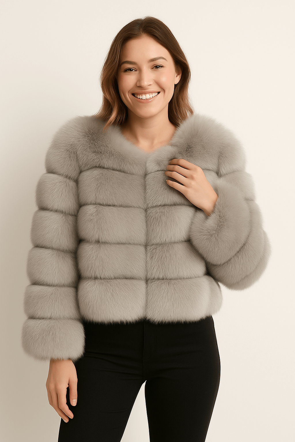 Mia | Chic Fluffy Short Faux Fur Jacket for Winter 16