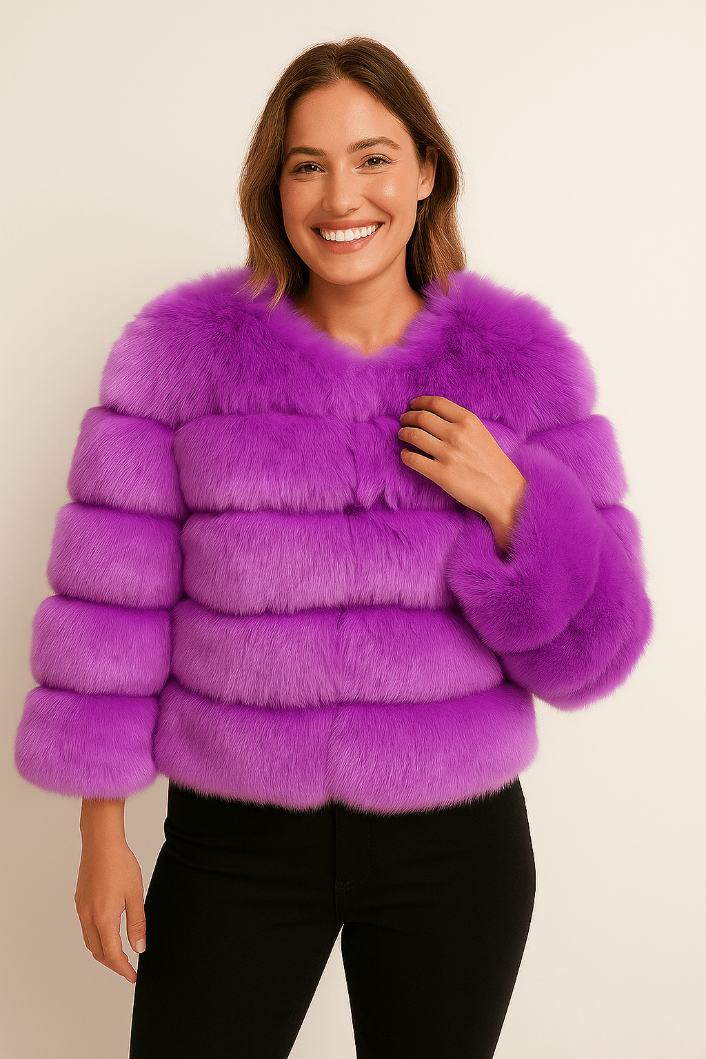 Mia | Chic Fluffy Short Faux Fur Jacket for Winter 22