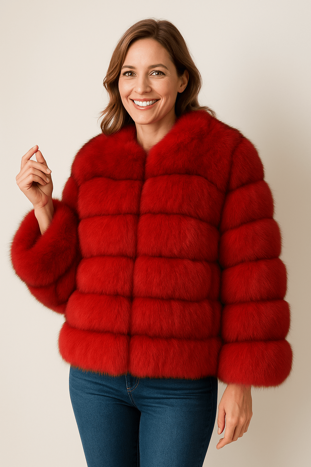 Mia | Chic Fluffy Short Faux Fur Jacket for Winter 8