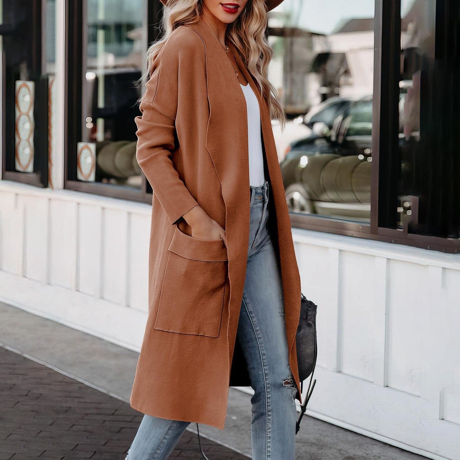 Mia | Elegant Cozy Winter Suede Coat 1