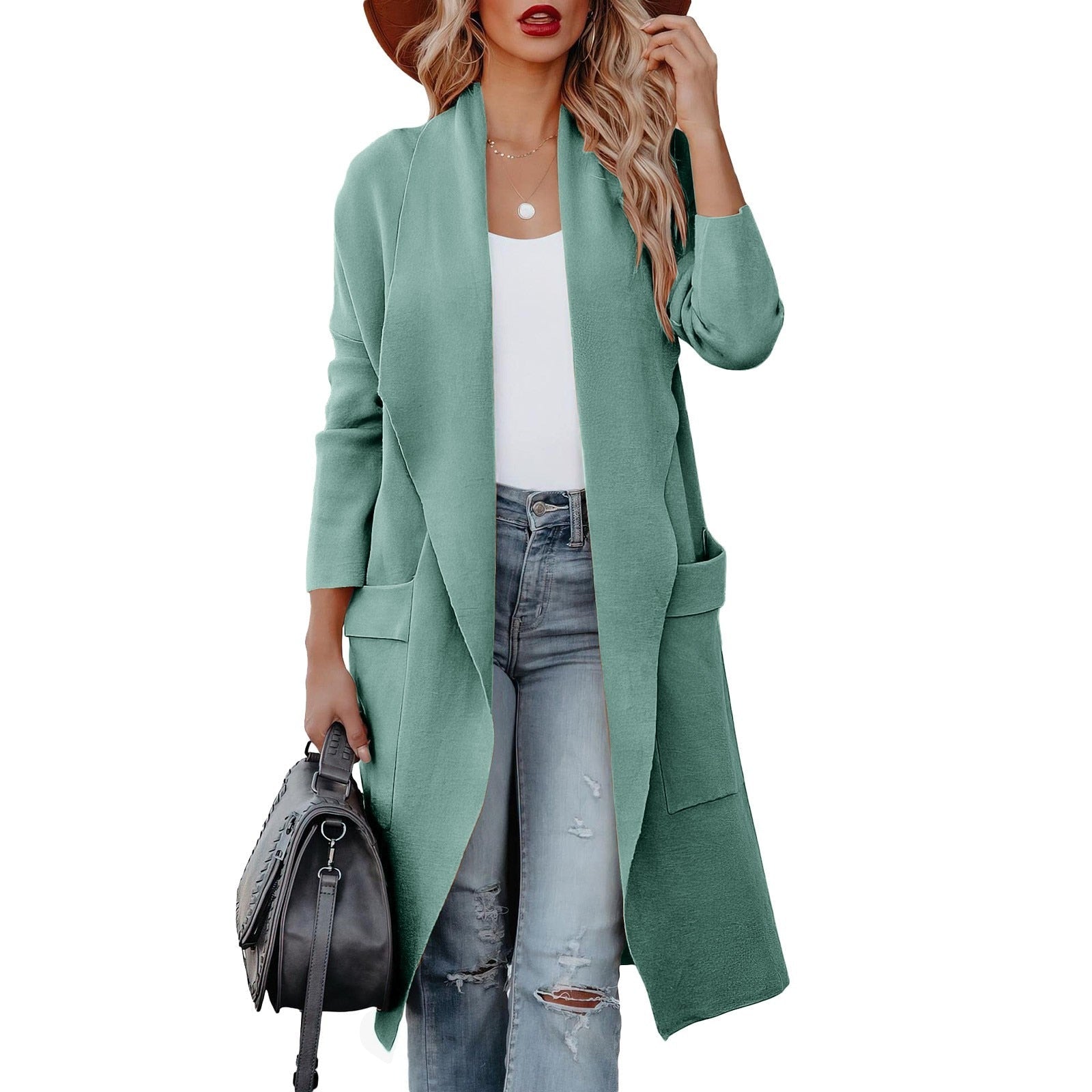 Mia | Elegant Cozy Winter Suede Coat 6