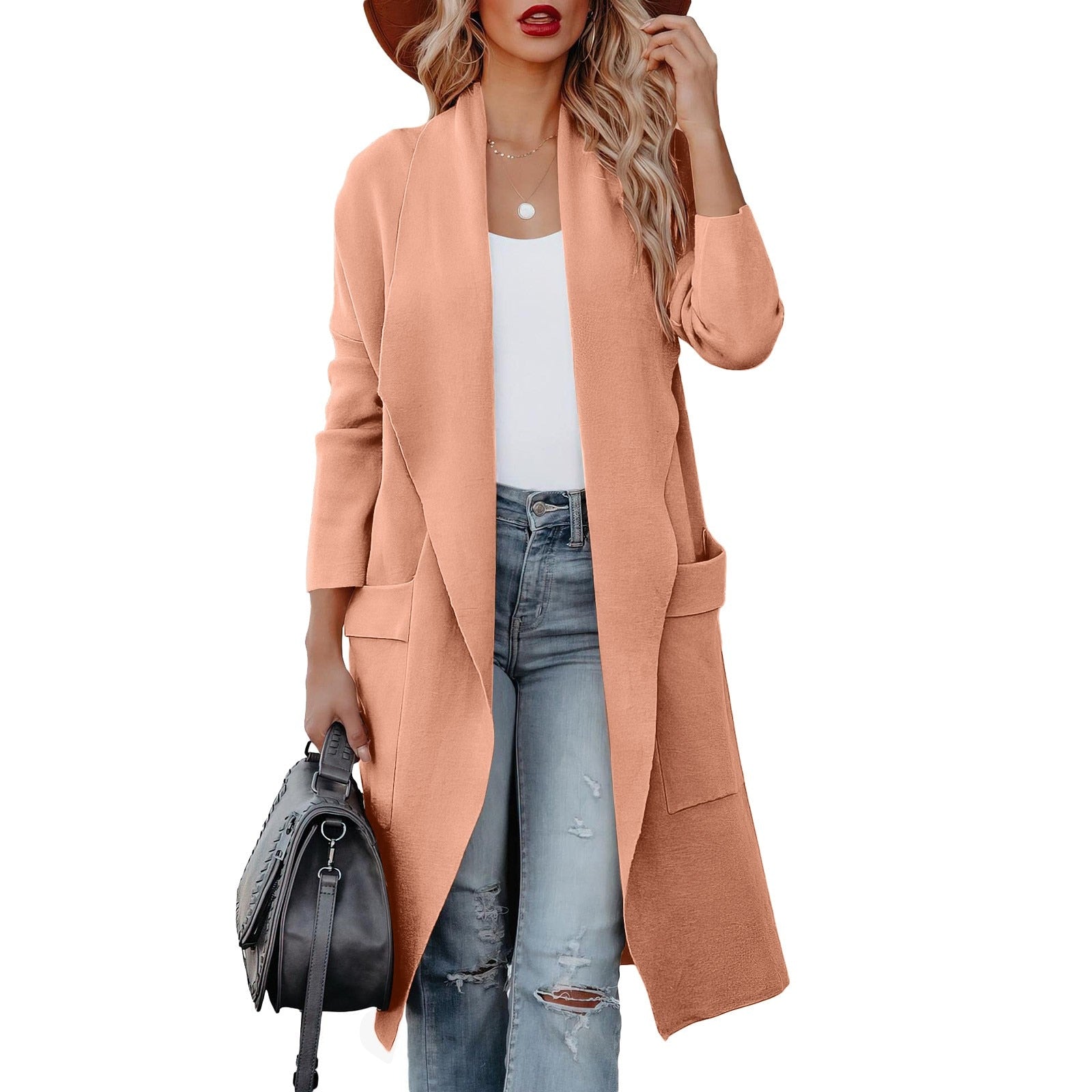 Mia | Elegant Cozy Winter Suede Coat 8
