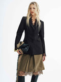 Mia | Elegant Slim Fit Women's Blazer with Lace Detail 0