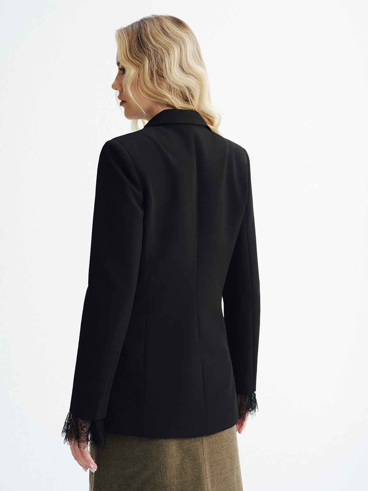 Mia | Elegant Slim Fit Women's Blazer with Lace Detail 5