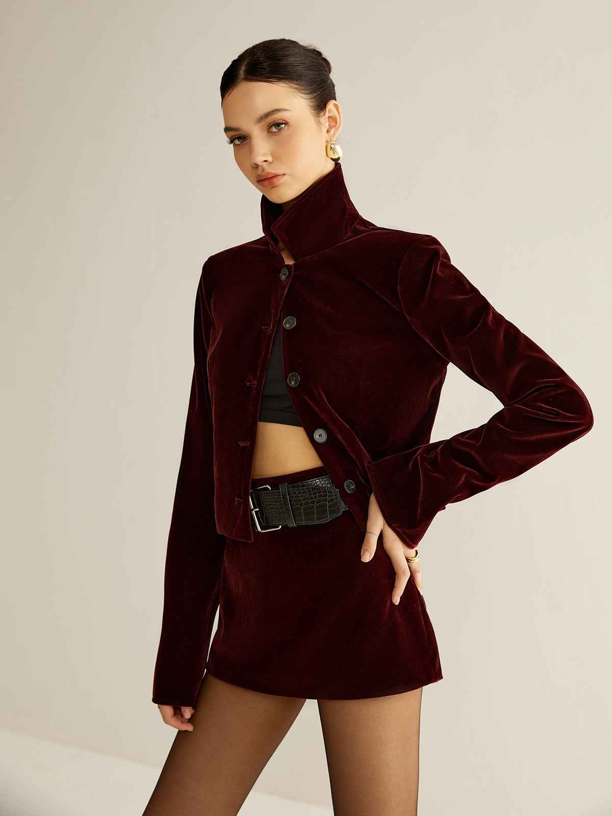 Mia | Elegant Velvet Women's Blazer for Evening Wear 3
