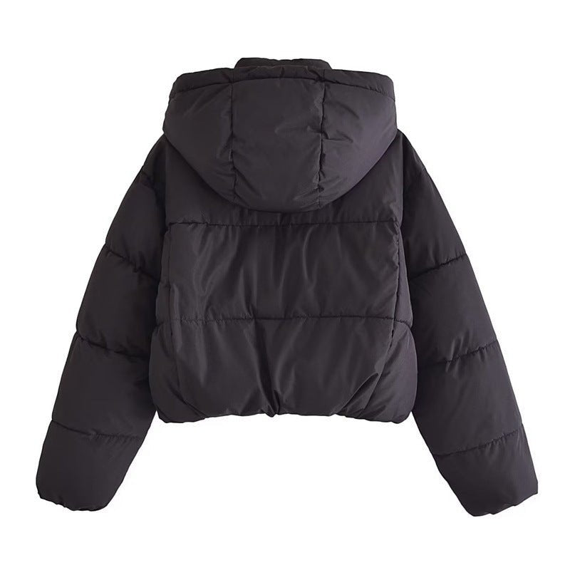 Mia | Stylish Cropped Hooded Puffer Jacket 4
