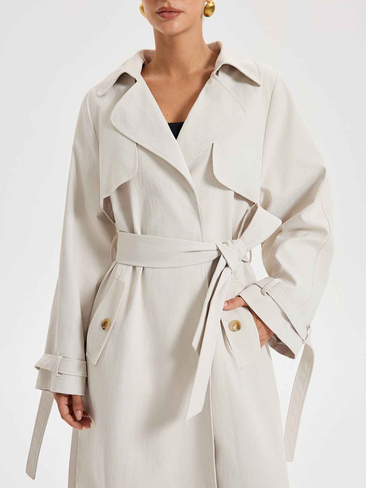 Mia | Stylish Elegant Double-Breasted Trench Coat 2