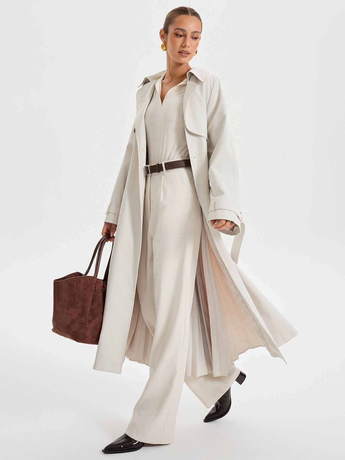 Mia | Stylish Elegant Double-Breasted Trench Coat 3