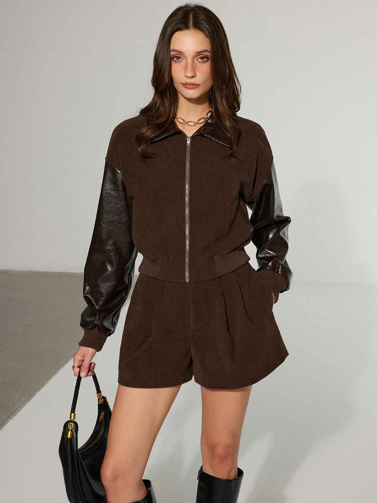 Mia | Trendy Casual Faux Leather Womens Jacket 3