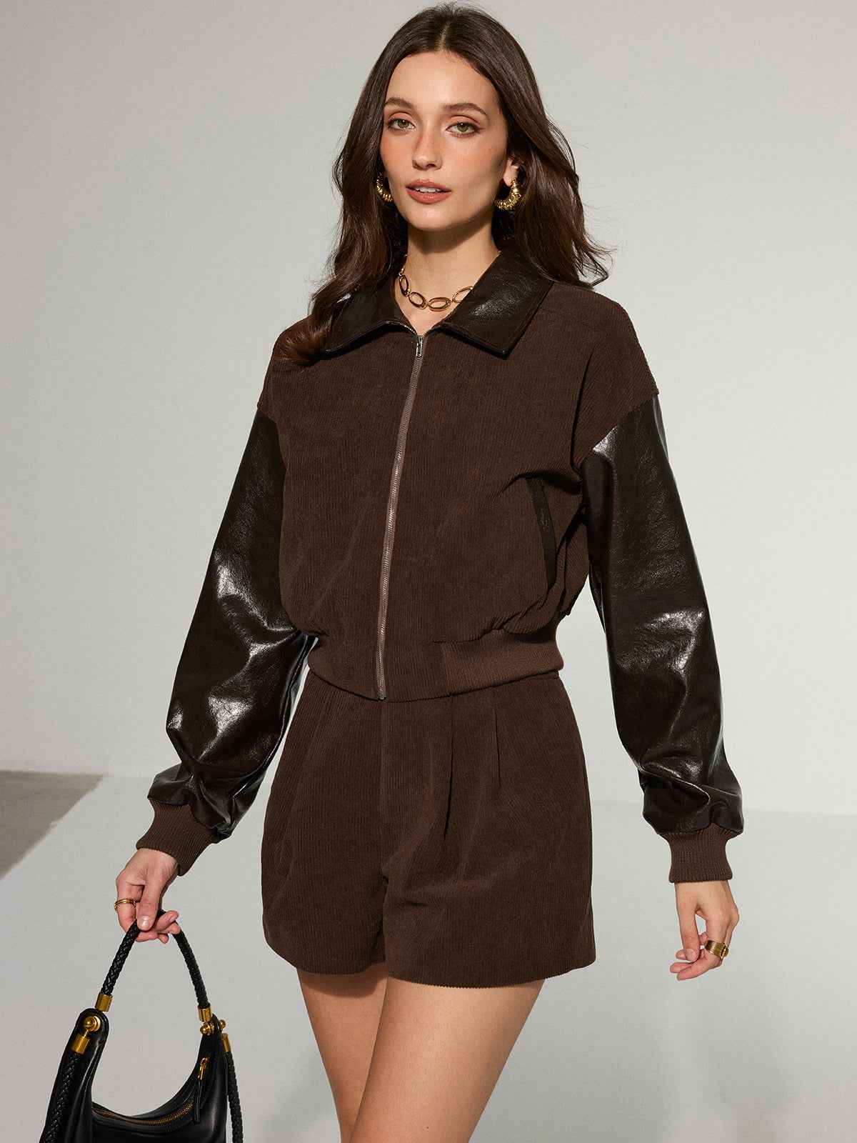 Mia | Trendy Casual Faux Leather Womens Jacket 4