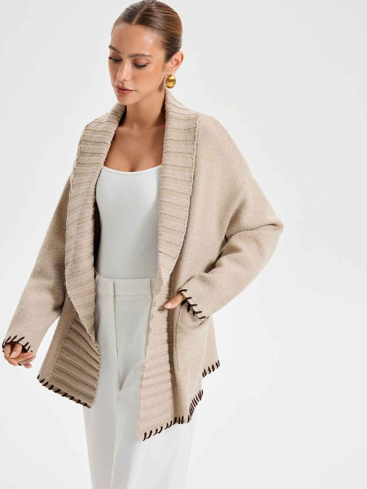 Quincy | Stylish Warm Knit Belted Coat 3