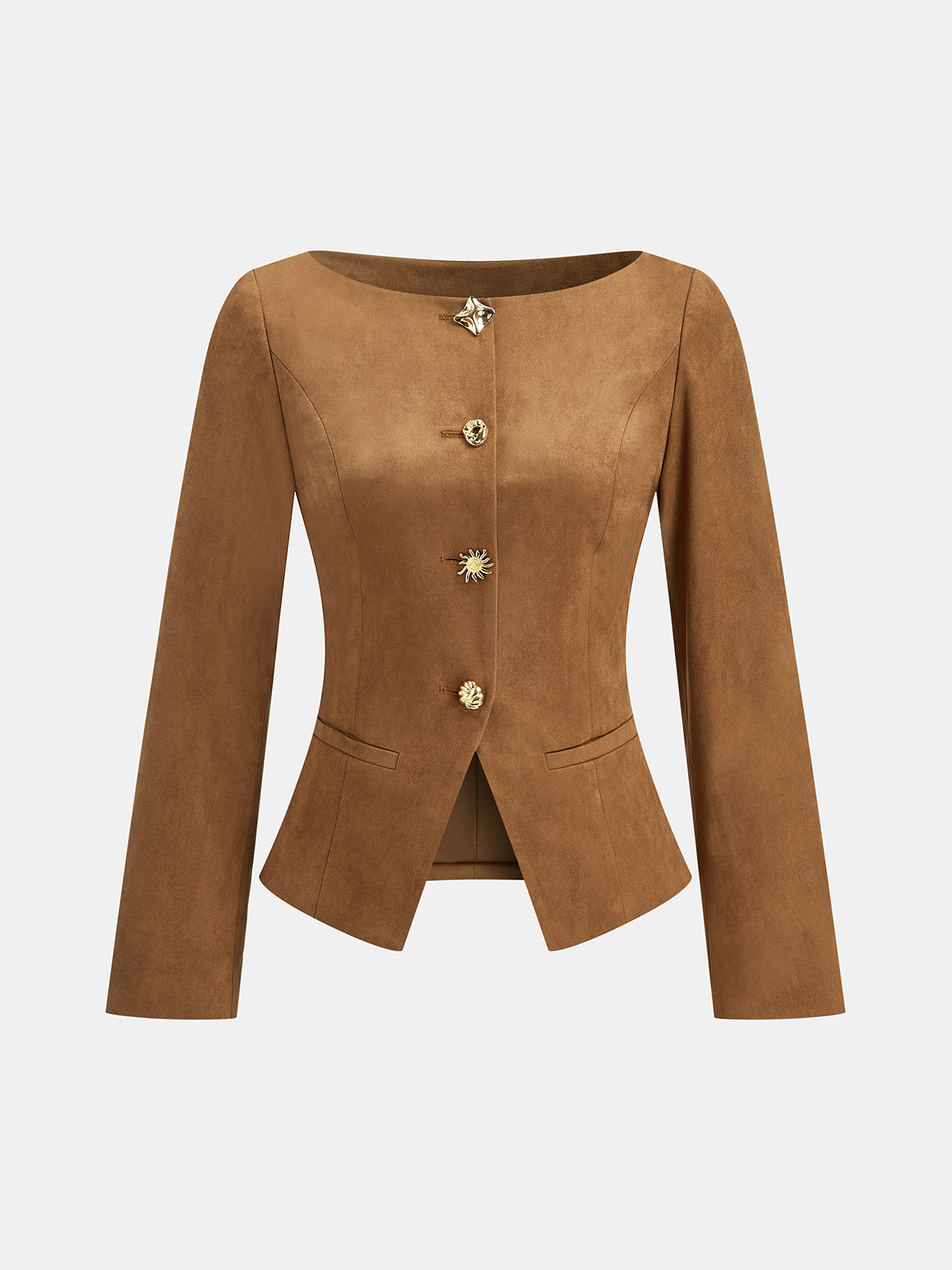 Samantha | Chic Fitted Suede Blazer Jacket 6