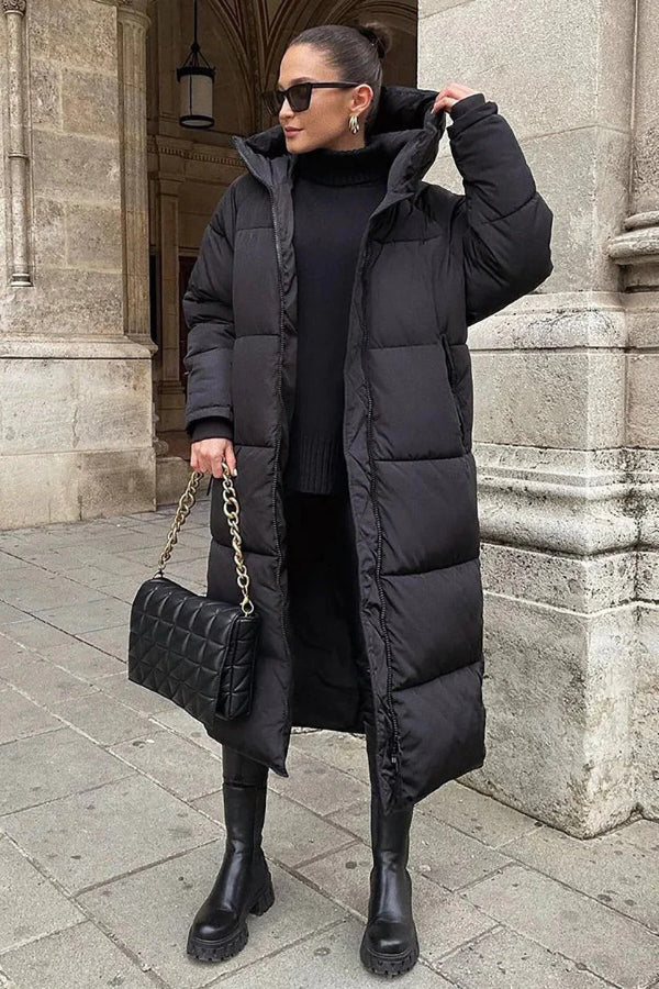 Sophie | Stylish Cozy Long Puffer Coat 0
